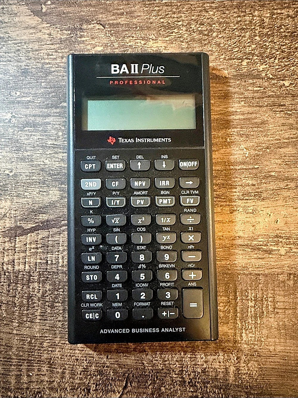 Texas Instruments BA II Plus Professional Financial Calculator Black